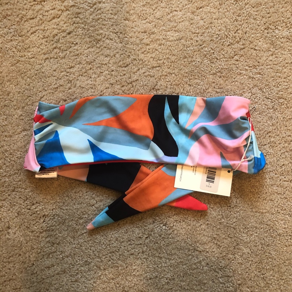 Mara Hoffman Abigail Bandeau Bikini Top Small
